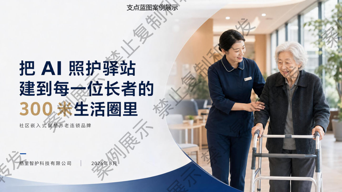 智慧养老社区照护融资BP案例封面