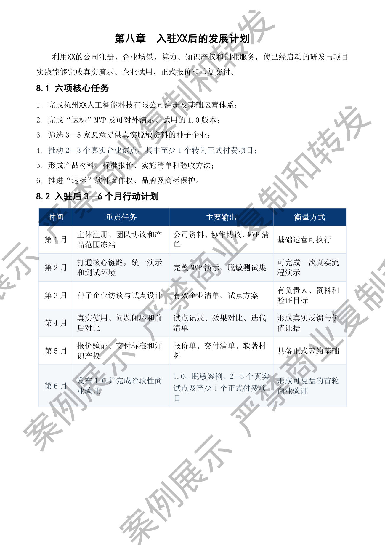 发展计划
