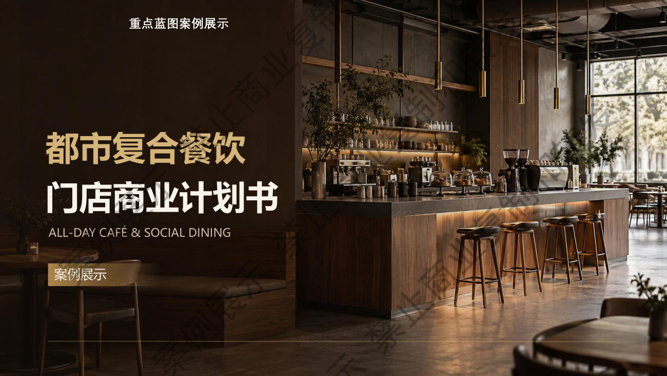 都市复合餐饮商业计划书案例封面